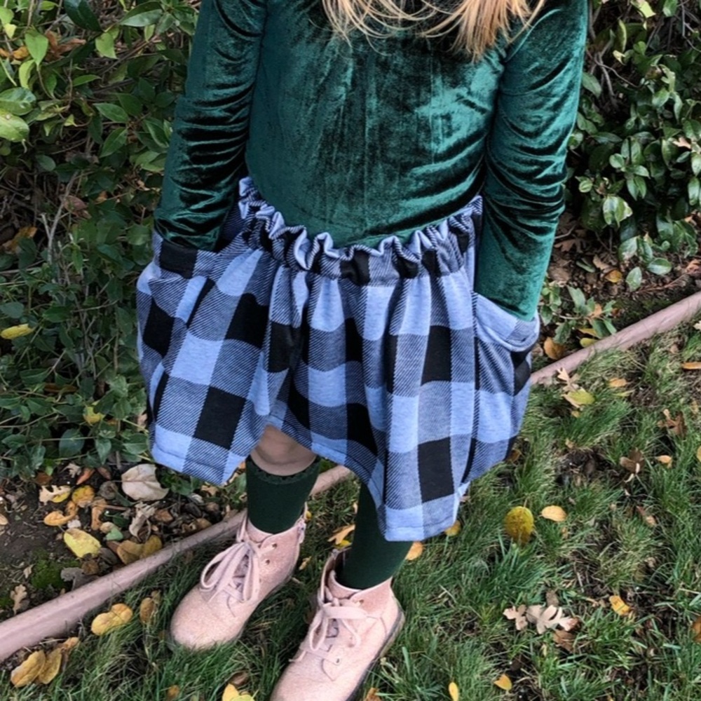 Adorable Buffalo Plaid Skirt